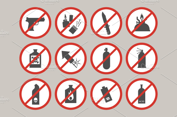 Prohibited Luggage Items.
