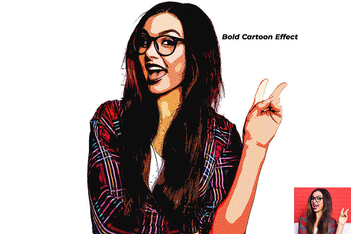 Pop Cartoon Studio FX Photoshop, an Action Add-On by Studio Retouch (Photo 12 of 14)