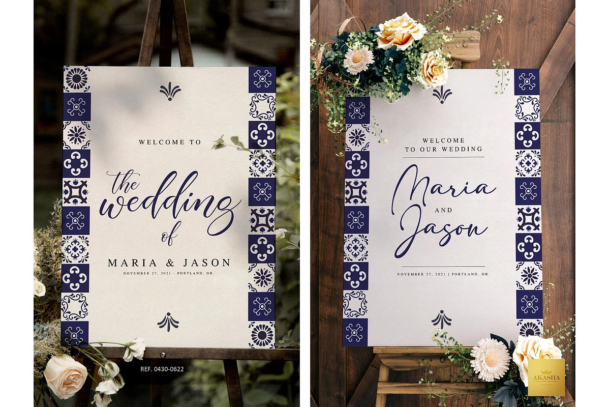 Mexican Theme Welcome Sign Template, a Stationery Template by Creative Market (Photo 1 of 3)