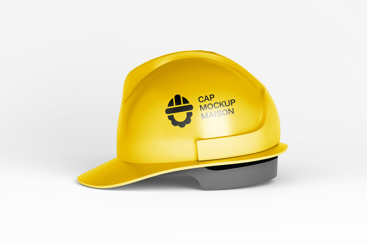 Construction Helmet Mockup, a Product Mockup by SLAB! Design (Photo 5 of 6)