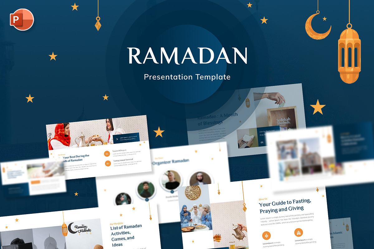 Ramadan Kareem PowerPoint Template, a Presentation Template by Premast (Photo 1 of 5)