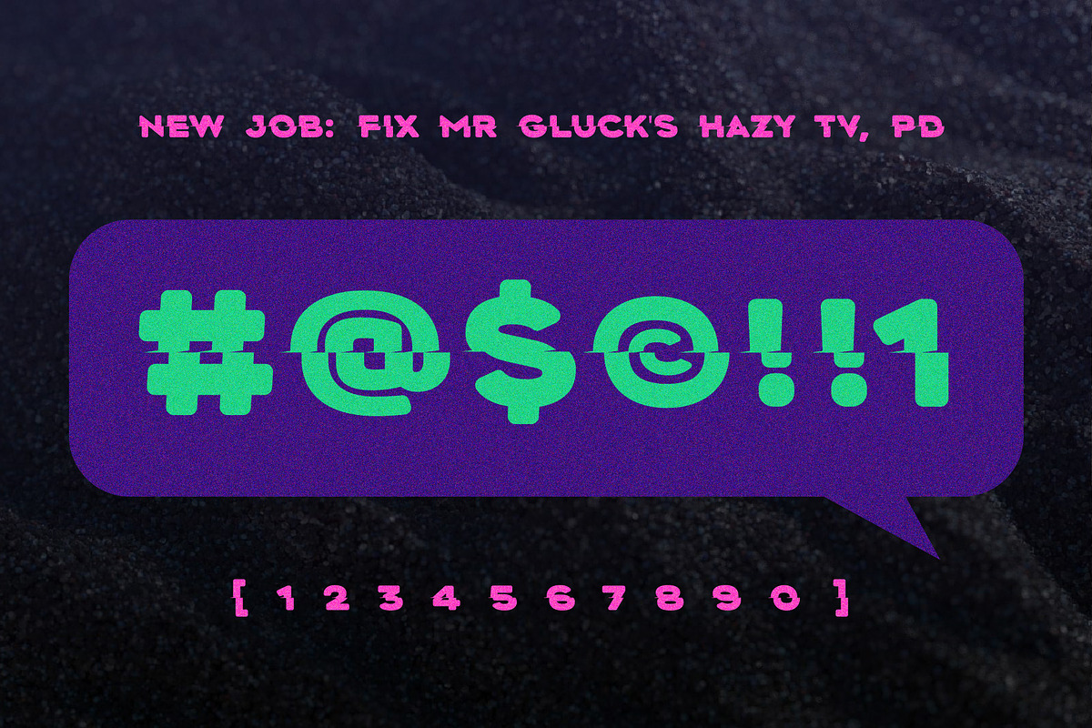 Bisect Font preview 4