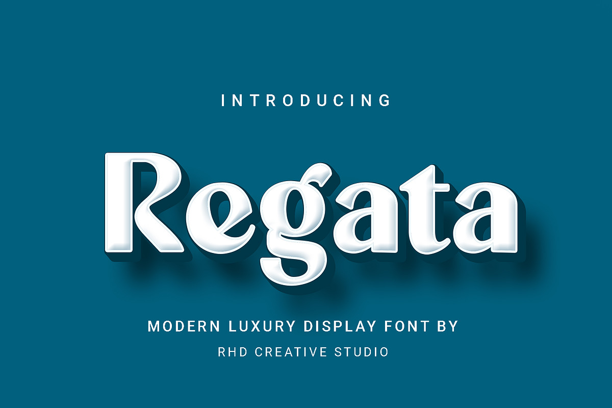 Regata Modern Luxury Display Font, a Script Font by RHD Creative Studio (Photo 1 of 9)