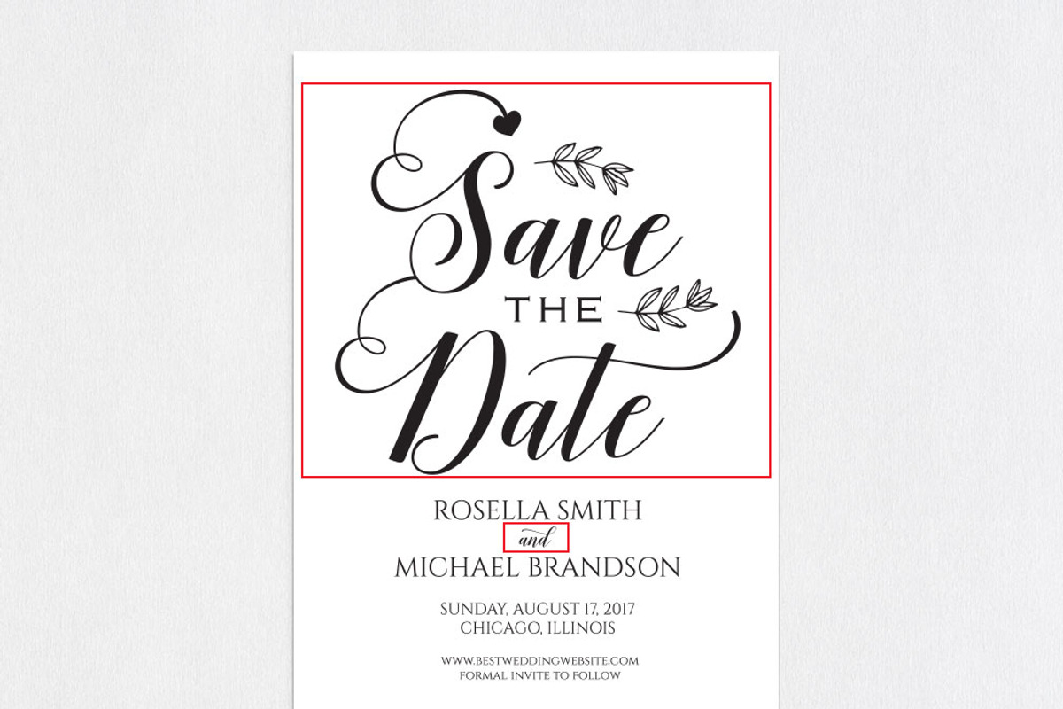 Save the Date Template SHR206, an Invitation Template by Shafura_Wedding (Photo 5 of 5)