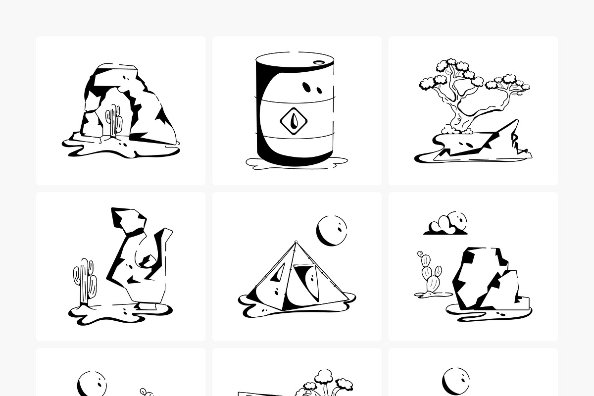 Flat Desert Icons, a Duotone Icon by Prosymbols (Photo 17 of 17)