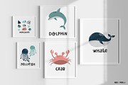 Cute animals. Underwater World, a Background Graphic by Noli Molly Store (Thumbnail 6 of 12)
