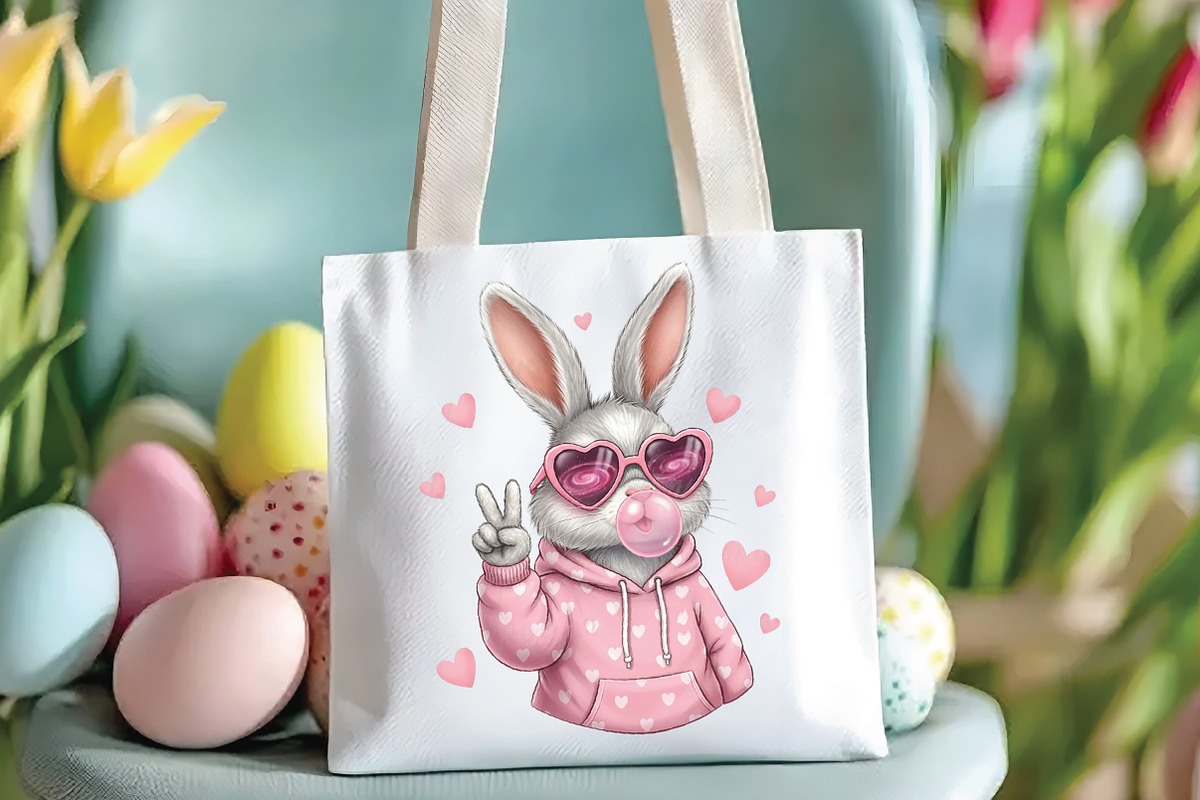 Funny Easter Bunny PNG, an Illustration by CraftArtStudio (Photo 3 of 4)