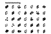 2000+ Isometric Icons Set, an Outline Icon by Brickclay (Thumbnail 10 of 37)
