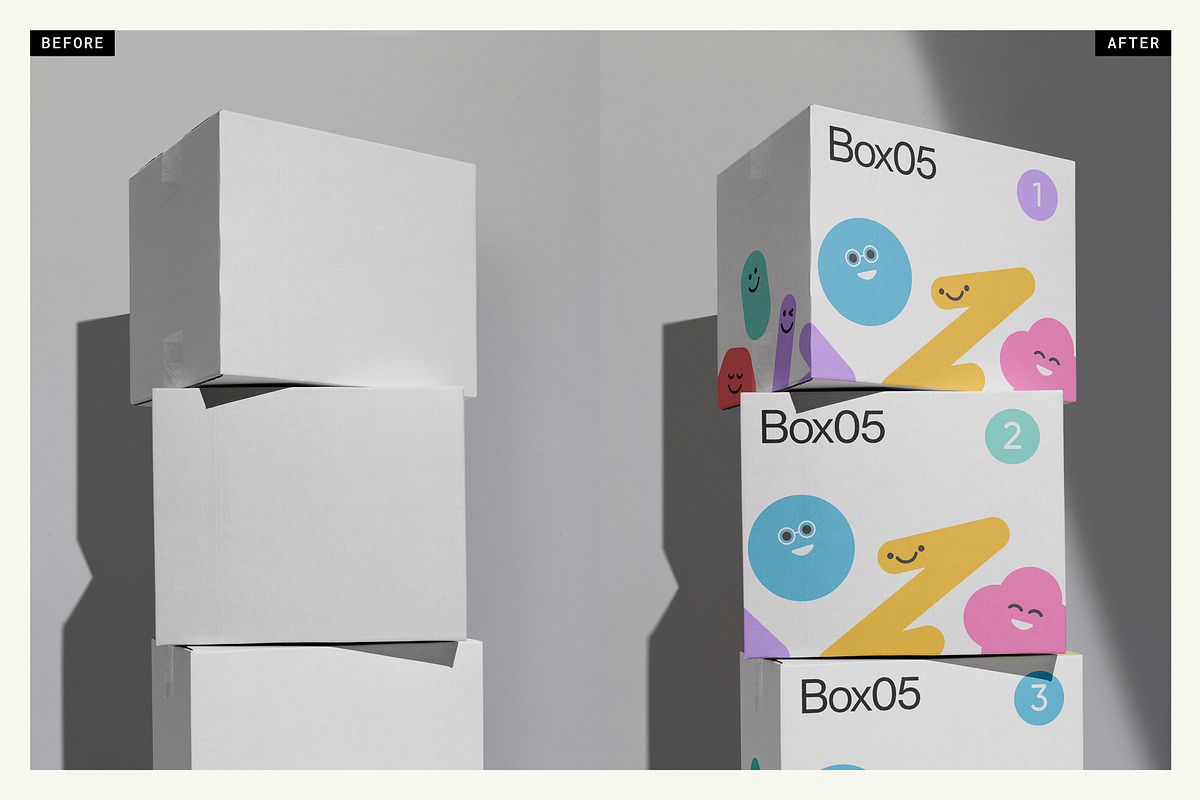 Packaging Box 05 Mockup, a Packaging Mockup by mockstar (Photo 2 of 12)