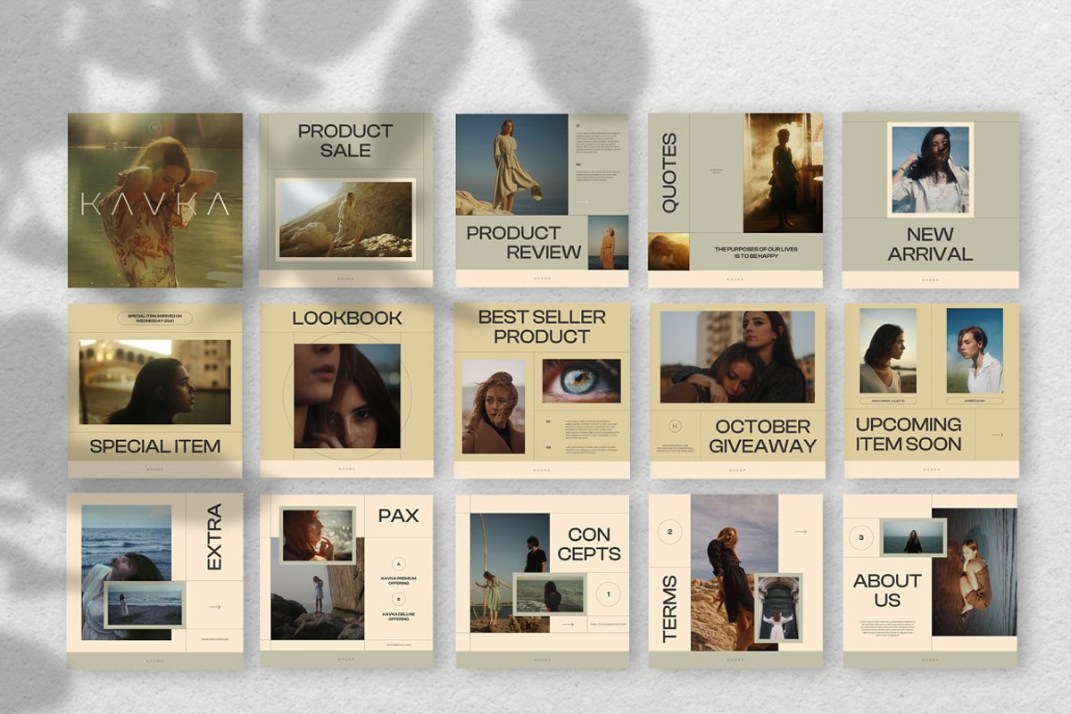 10 in 1 BUNDLE Instagram Templates, a Social Media Template by Creative Zeune (Photo 13 of 24)