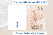 Father's Day Greeting Card PDF, a Card Template by Pixels N Bows (Thumbnail 2 of 4)