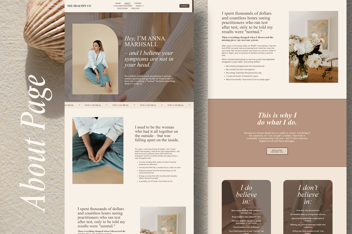 Squarespace Minimal Coach Website preview 4