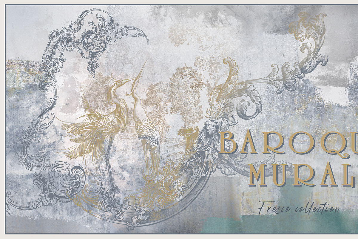 Fresco collection Baroque mural, a Wallpaper Graphic by Natalia0307 (Photo 1 of 18)