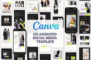 Mega Instagram & Pinterest Bundle, a Social Media Template by TheBrightGrap (Thumbnail 4 of 12)