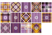#17 Halloween Pattern Set of Plaids, a Pattern Graphic by Plaid4You (Thumbnail 2 of 8)