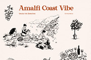 Amalfi Vibe: Vector Ink Sketches, an Object Graphic by divanovskaya_nv (Thumbnail 11 of 20)