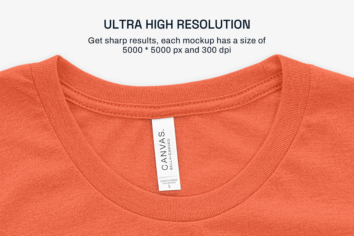 Bella Canvas 3001C  Tee Mockups, a Shirt Mockup by GraphicHero (Photo 8 of 9)