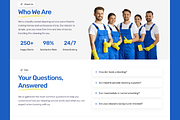 Cleansa – Cleaning Service Website, a Landing Page Template by TemplatePlus.net (Thumbnail 3 of 4)