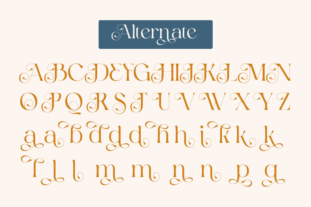 Bigpen - Elegant Modern Swash Serif, a Serif Font by Qweera Studio (Photo 11 of 12)