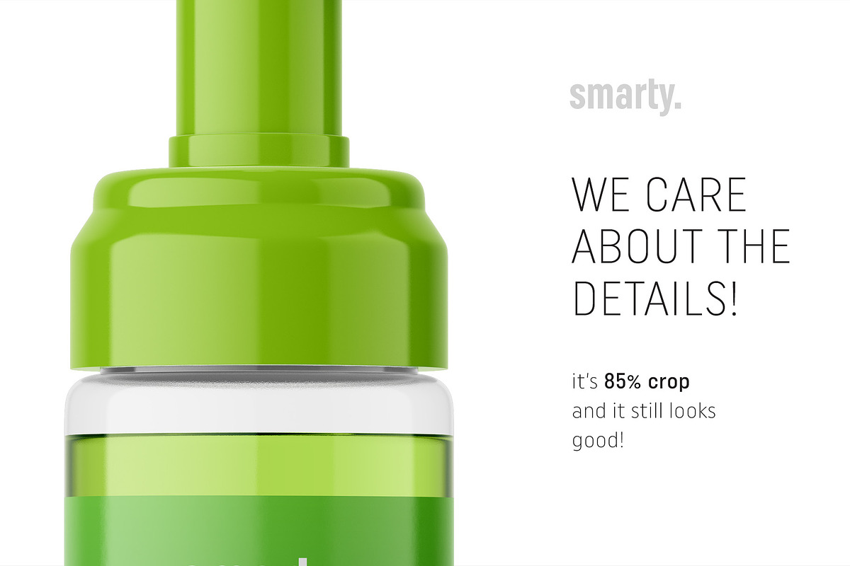 Foam bottle mockup / transparent, a Pens & Pencil Mockup by Smarty Mockups (Photo 4 of 5)