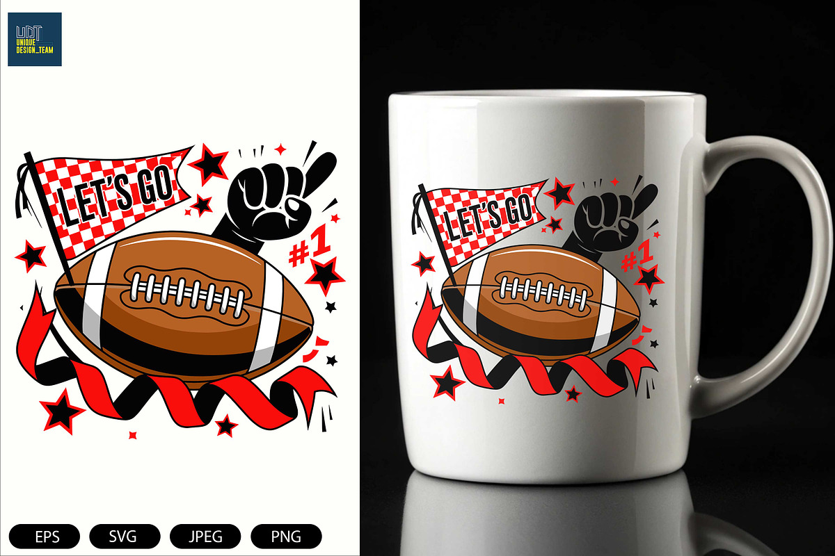 Retro Football Game Day Png, a Sport Illustration by Unique Design Team (Photo 5 of 7)