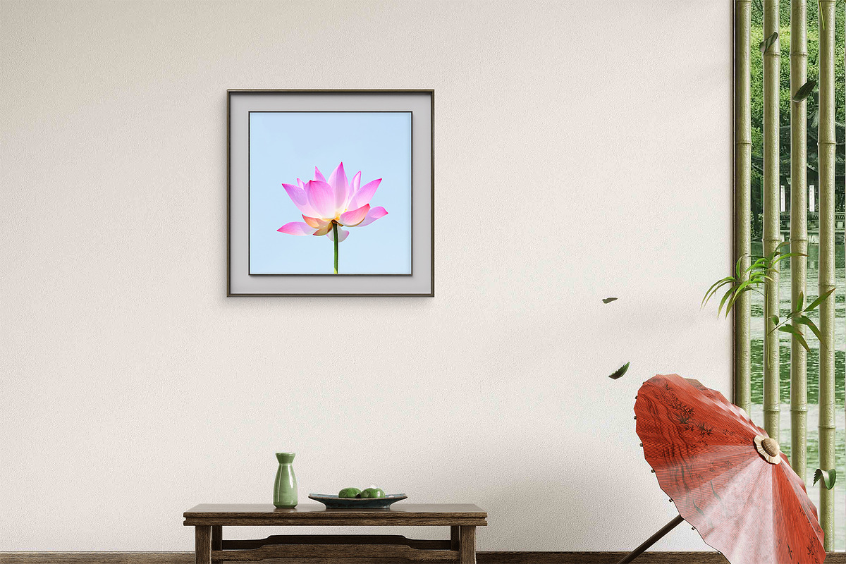 Pink Lotus Flower Wall Art, a Wallpaper Photo by VietArtworks (Photo 3 of 6)