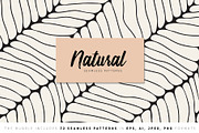 Natural Seamless Patterns Bundle, a Pattern Graphic by Curly_Pat (Thumbnail 1 of 18)