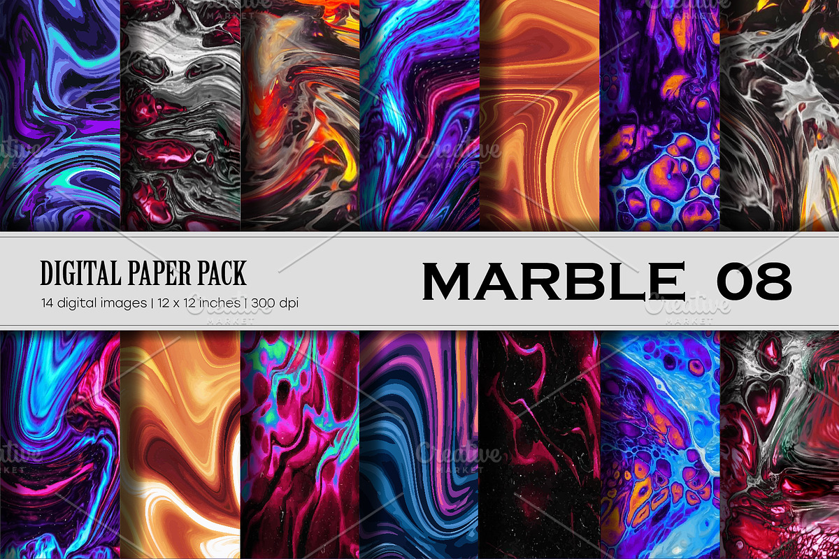 Big Bundle Digital Paper Marble., a Texture Graphic by KENO Mascots (Photo 9 of 11)