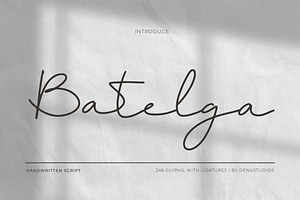 Batelga Modern Handwritten Script