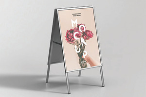 Snap Frame Stand Mockup, an Advertising Mockup by DesignRushMarket