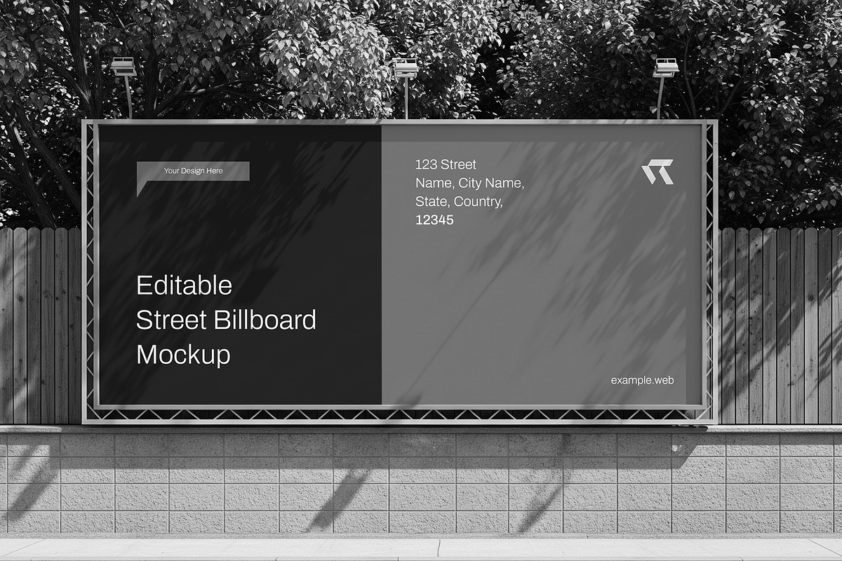 Editable Street Billboard Mockup, an Advertising Mockup by graphypix (Photo 3 of 4)