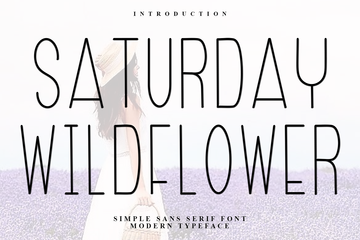 Saturday Wildflower, a Sans Serif Font by FreshTypeINK (Photo 1 of 7)