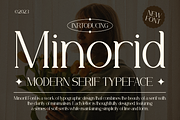 Minorid - A Modern Serif Font, a Serif Font by Marvadesign (Thumbnail 1 of 6)