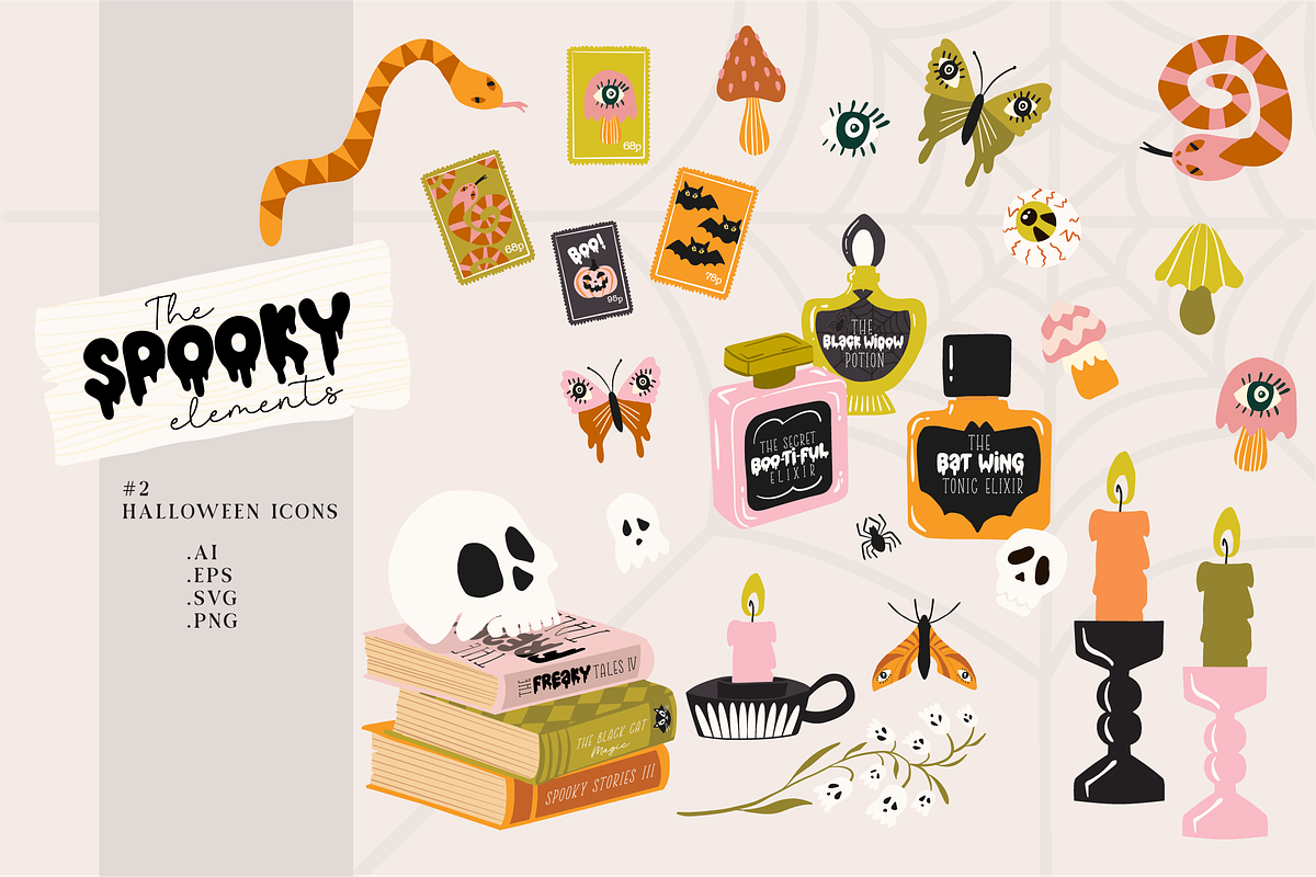 Wickedly Delicious Halloween, a Seasonal Illustration by CreaFlowDesign (Photo 3 of 8)