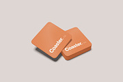 Creative Coaster Branding Mockup, a Merchandise Mockup by Gatamotion (Thumbnail 3 of 5)