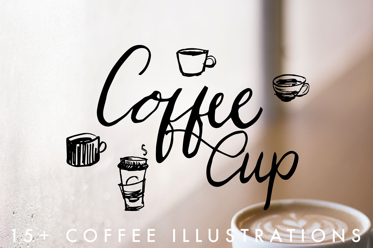 15+ Coffee Cup Illustrations, an Illustration by The Higgins Creative (Photo 1 of 2)