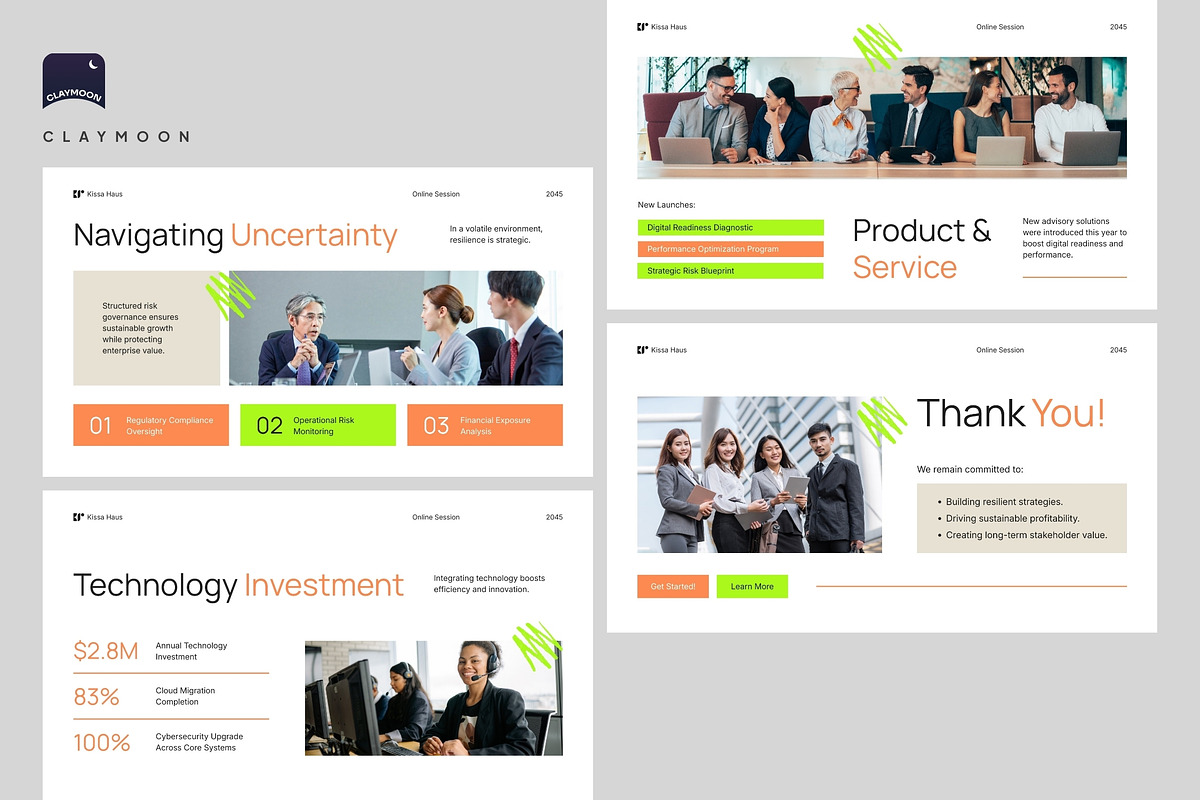 Corporate Annual Report Presentation, a Presentation Template by Claymoon Lab (Photo 7 of 7)