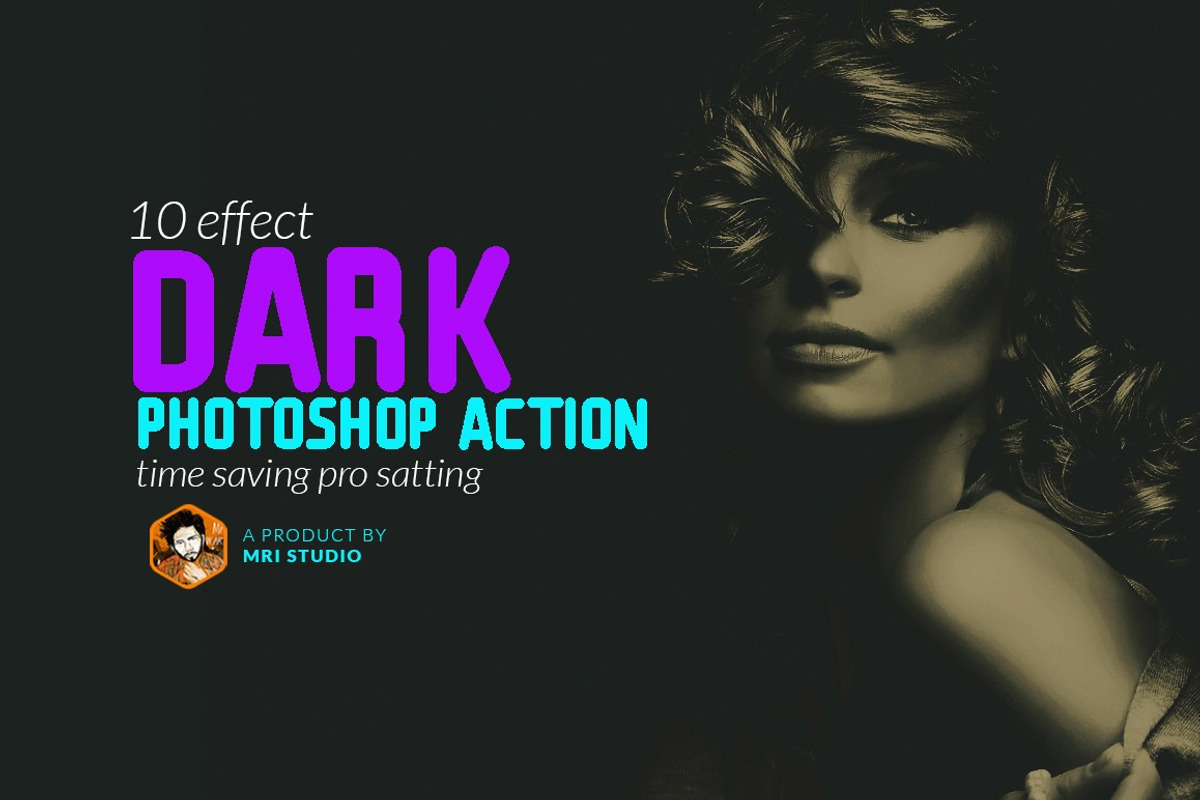 Dark  Photoshop Action, an Action Add-On by MRI STUDIO (Photo 1 of 10)