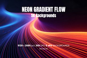 Neon Gradient Flow 5K Wallpapers, a Wallpaper Graphic by Pulsecolor (Thumbnail 1 of 4)