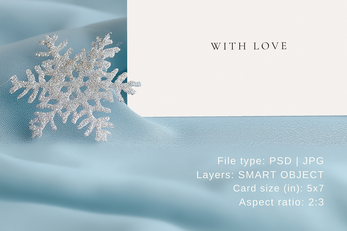 5x7 In Christmas Invitation Mockup, an Advertising Mockup by Serenefeeling (Photo 4 of 7)