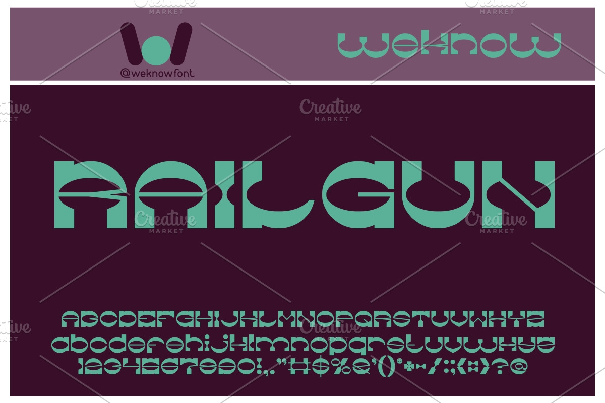 The Machine Gun Font, a Font by weknow (Photo 3 of 5)