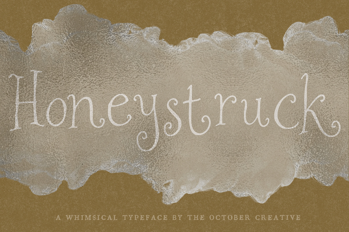 Honeystruck Curly Storybook Serif, a Serif Font by The October Creative (Photo 1 of 8)
