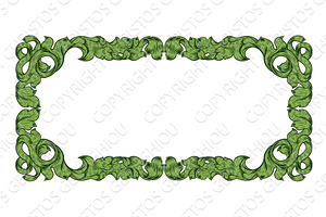 Filigree Heraldry Leaf Pattern, a Pattern Graphic by Christos Georghiou