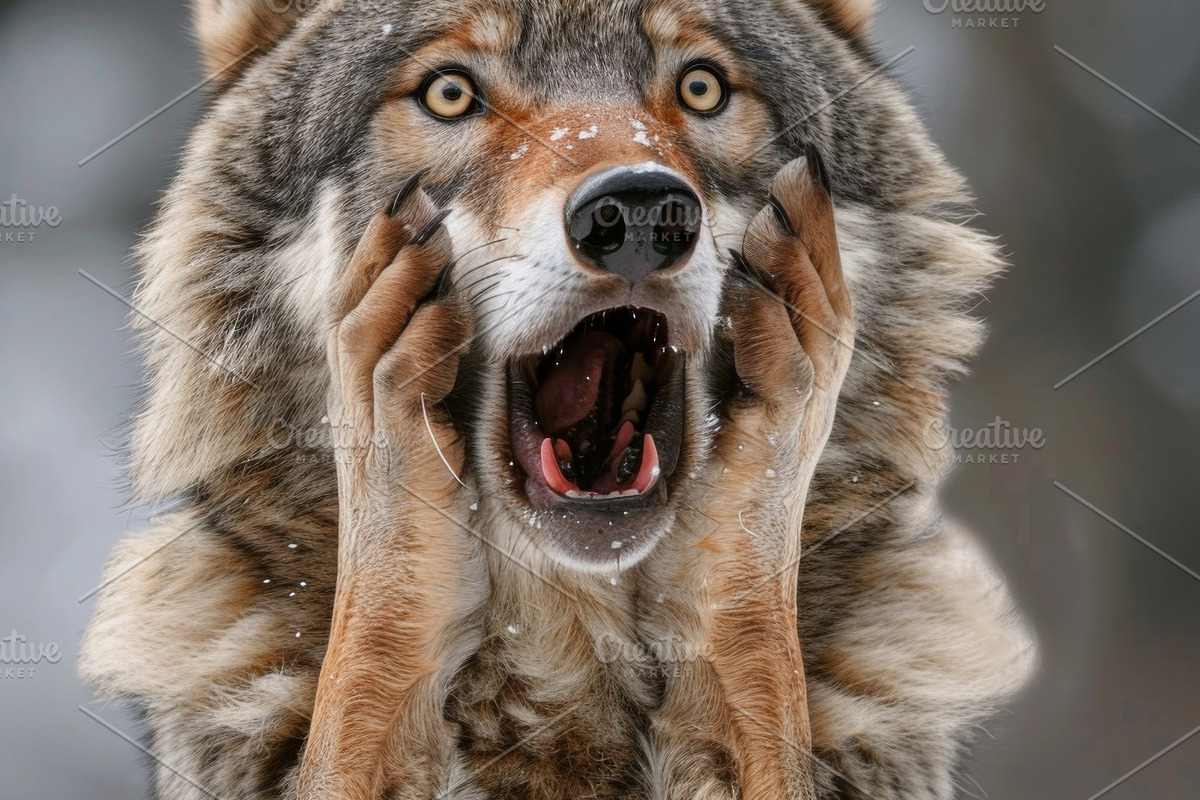 236 surprised animals, an Animal Photo by Handmadefont (Photo 168 of 241)