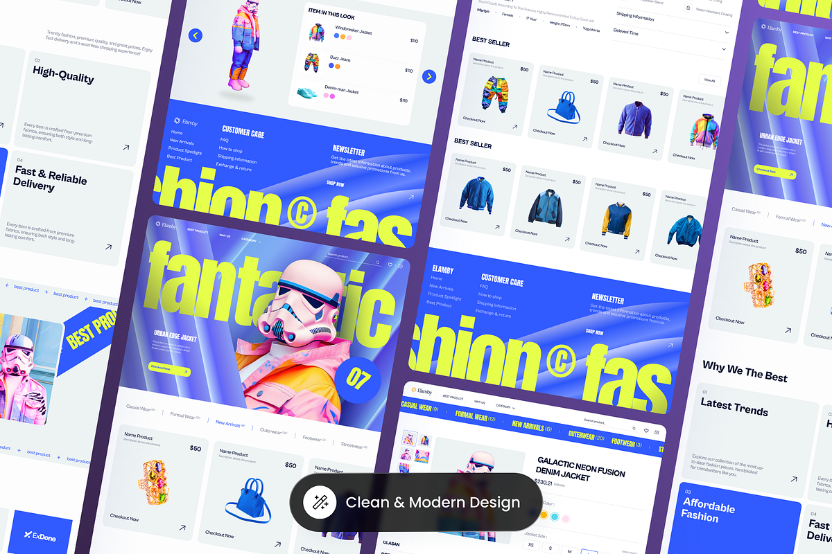 Elamby - Fashion E-commerce, a Landing Page Template by SLAB! Design (Photo 4 of 4)