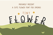 Tiny flowers font, a Sans Serif Font by Nyla.Studio (Thumbnail 1 of 9)