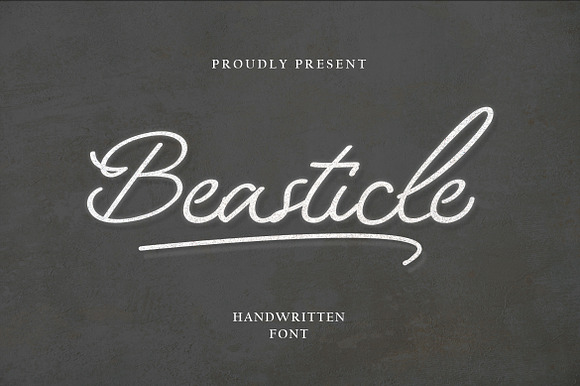 Beasticle Handwritten Font preview 7