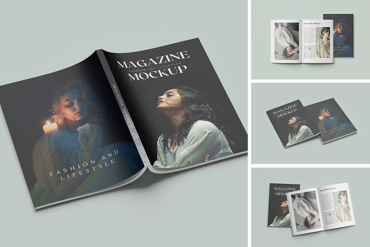 A4 Magazine Mockup, an Advertising Mockup by Hubzway (Photo 1 of 10)