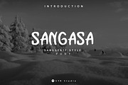 Sangasa, a Sans Serif Font by NOX Labs (Thumbnail 1 of 4)