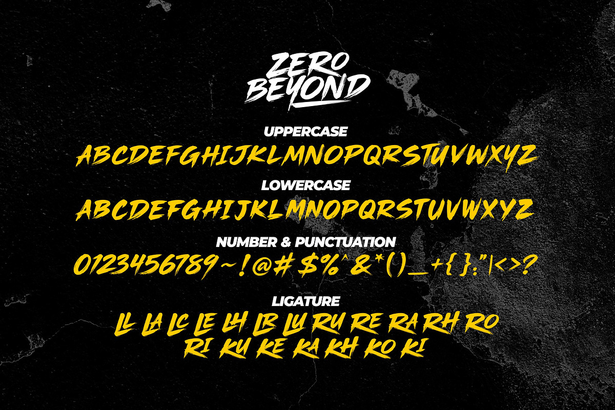 Zero Beyond - Brush Font, a Handwritten Font by ErgibiStudio (Photo 8 of 10)